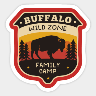 buffalo wild zone Sticker